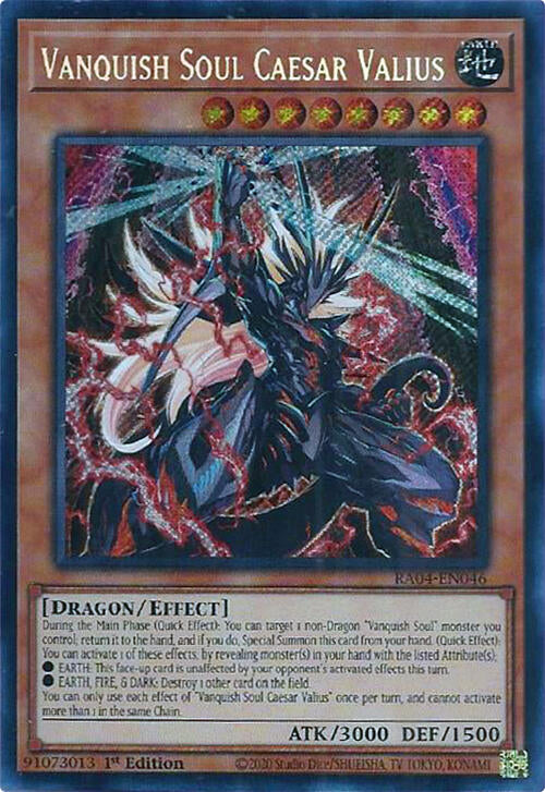Vanquish Soul Caesar Valius [RA04-EN046] Secret Rare | GnG Games