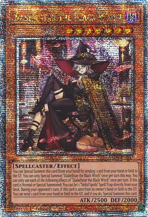 Diabellstar the Black Witch (New Art) [RA04-EN047] Quarter Century Secret Rare | GnG Games