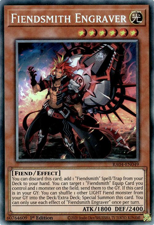 Fiendsmith Engraver [RA04-EN049] Prismatic Collector's Rare | GnG Games