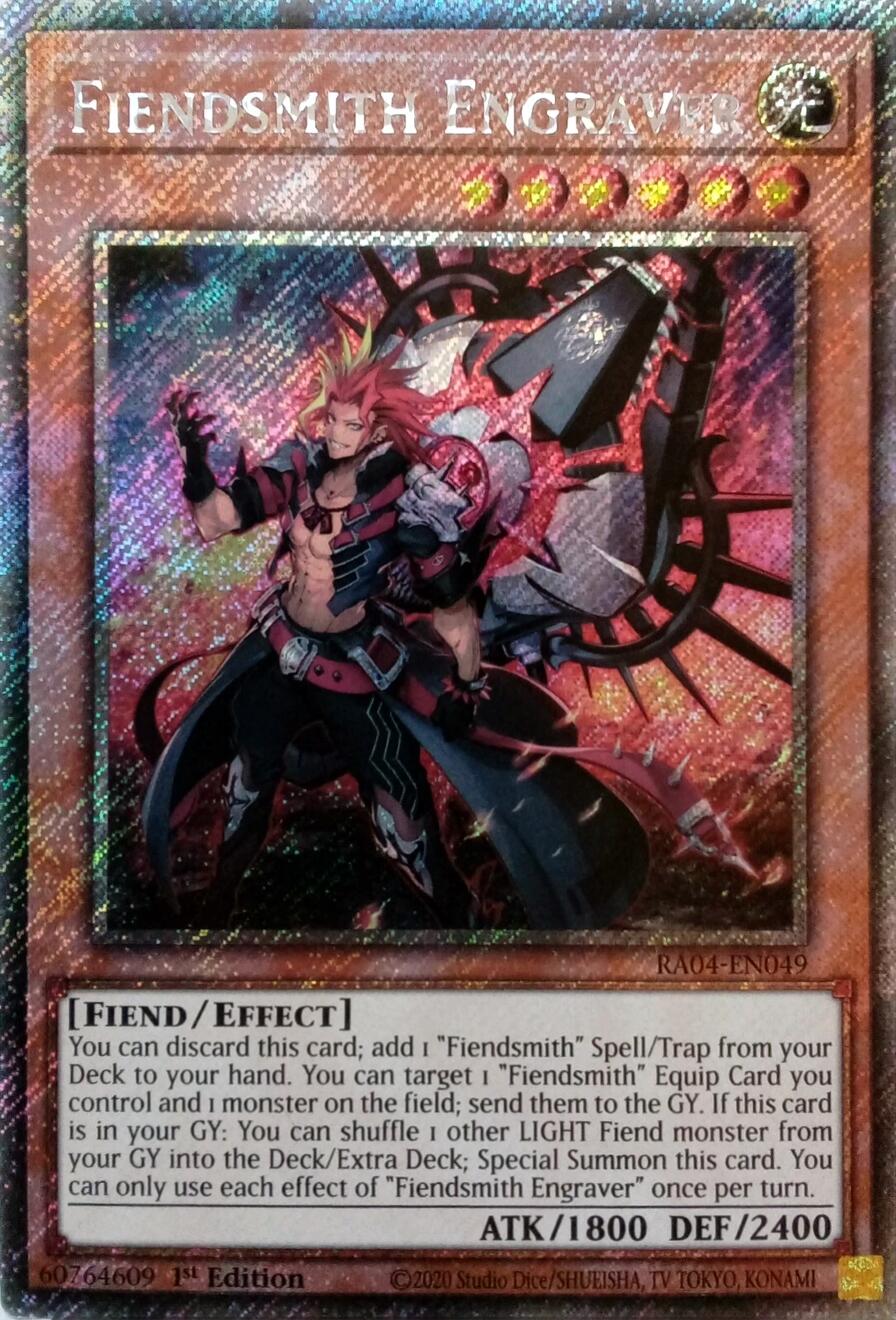 Fiendsmith Engraver [RA04-EN049] Platinum Secret Rare | GnG Games