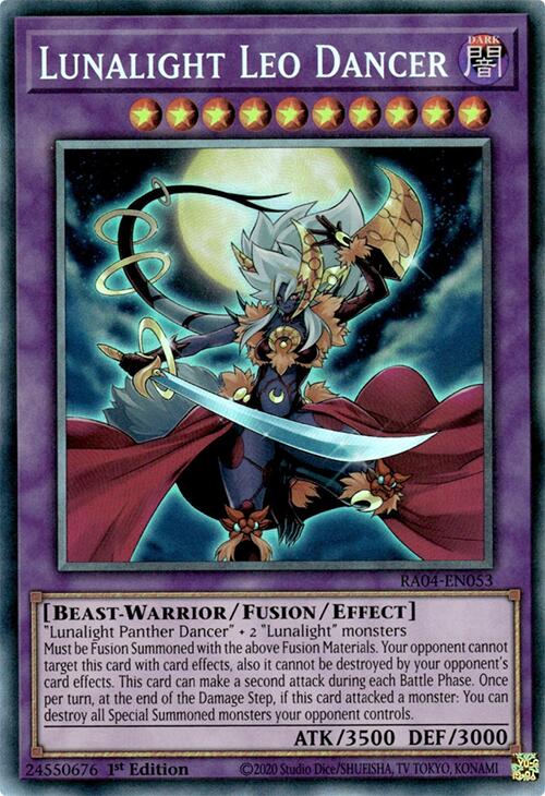 Lunalight Leo Dancer [RA04-EN053] Prismatic Collector's Rare | GnG Games