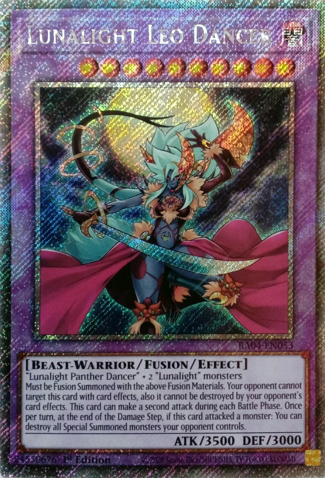 Lunalight Leo Dancer [RA04-EN053] Platinum Secret Rare | GnG Games