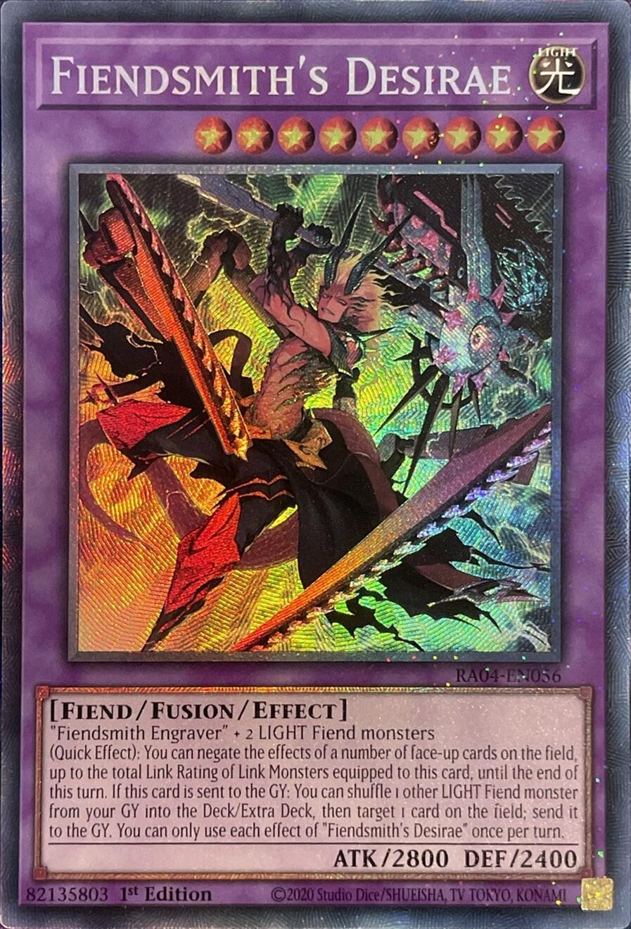 Fiendsmith's Desirae [RA04-EN056] Prismatic Collector's Rare | GnG Games