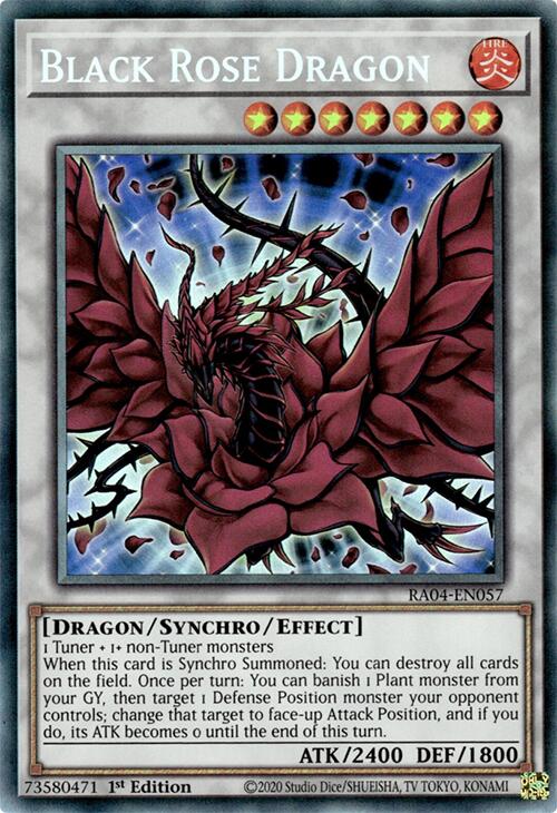 Black Rose Dragon [RA04-EN057] Prismatic Collector's Rare | GnG Games