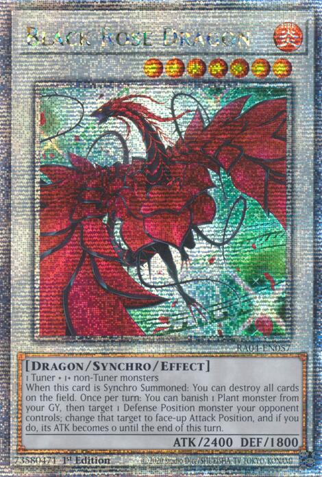 Black Rose Dragon (Alternate Art) [RA04-EN057] Quarter Century Secret Rare | GnG Games