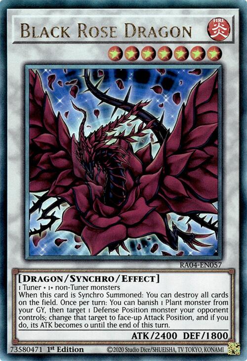 Black Rose Dragon [RA04-EN057] Prismatic Ultimate Rare | GnG Games