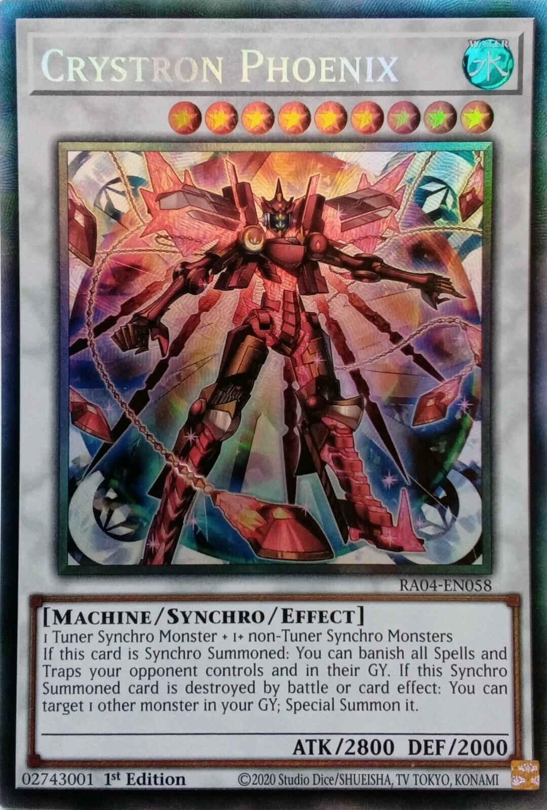 Crystron Phoenix [RA04-EN058] Prismatic Collector's Rare | GnG Games