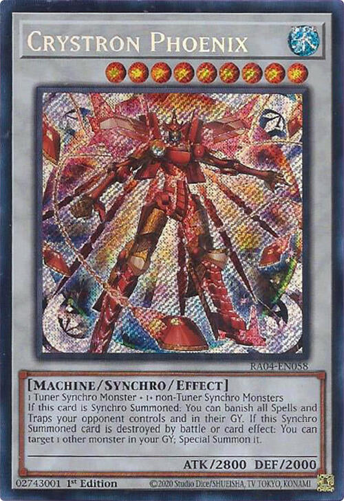 Crystron Phoenix [RA04-EN058] Secret Rare | GnG Games