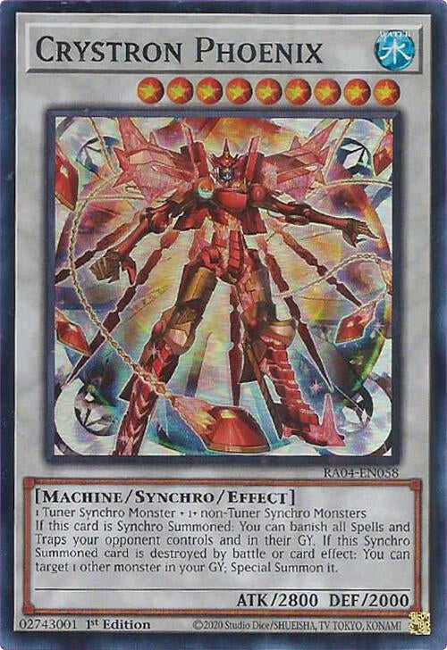 Crystron Phoenix [RA04-EN058] Super Rare | GnG Games