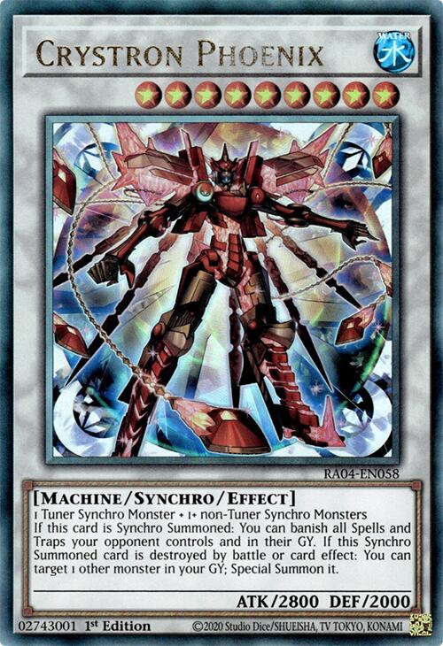 Crystron Phoenix [RA04-EN058] Prismatic Ultimate Rare | GnG Games
