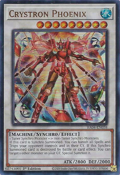 Crystron Phoenix [RA04-EN058] Ultra Rare | GnG Games