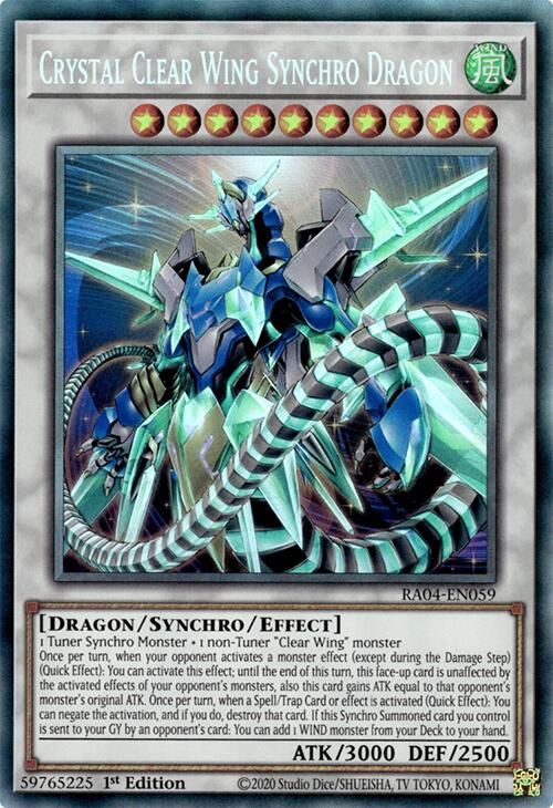 Crystal Clear Wing Synchro Dragon [RA04-EN059] Collector's Rare | GnG Games