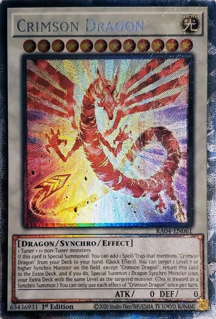 Crimson Dragon (card) [RA04-EN061] Prismatic Collector's Rare | GnG Games