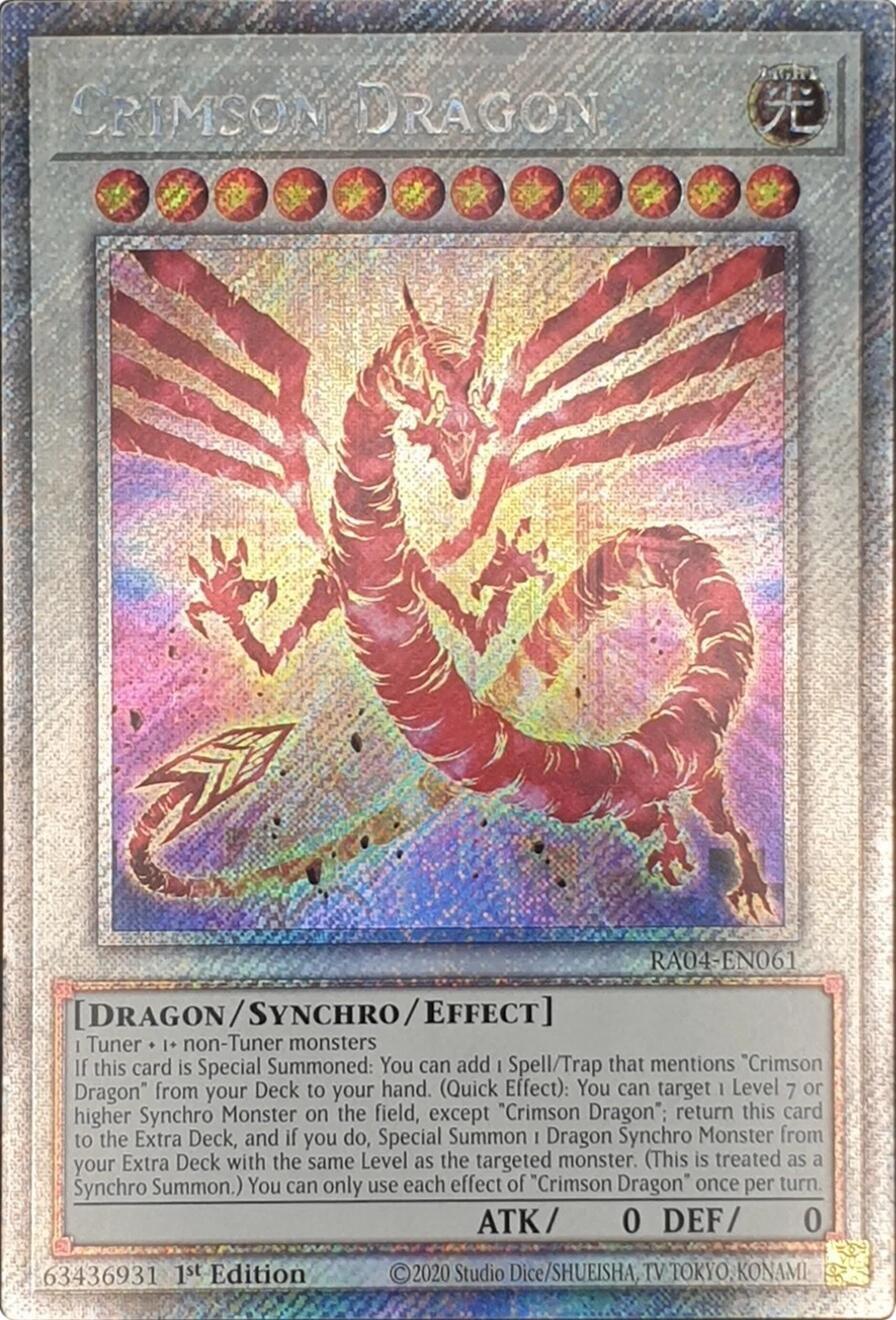 Crimson Dragon (card) [RA04-EN061] Platinum Secret Rare | GnG Games