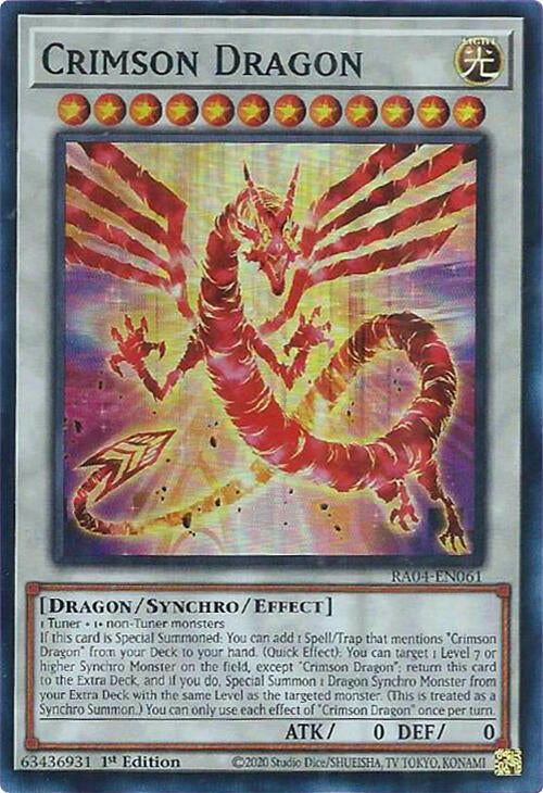 Crimson Dragon (card) [RA04-EN061] Super Rare | GnG Games