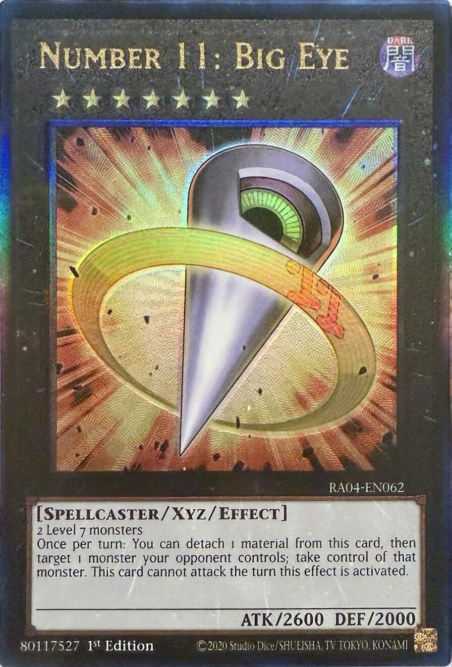Number 11: Big Eye [RA04-EN062] Prismatic Ultimate Rare | GnG Games