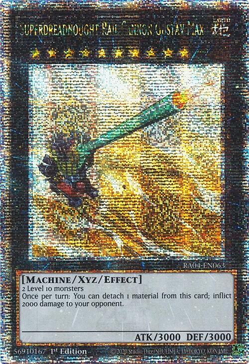 Superdreadnought Rail Cannon Gustav Max [RA04-EN063] Quarter Century Secret Rare | GnG Games