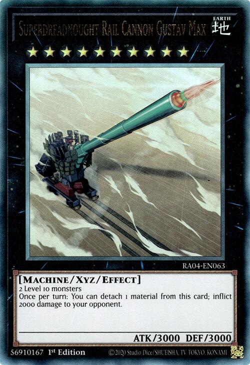 Superdreadnought Rail Cannon Gustav Max [RA04-EN063] Prismatic Ultimate Rare | GnG Games