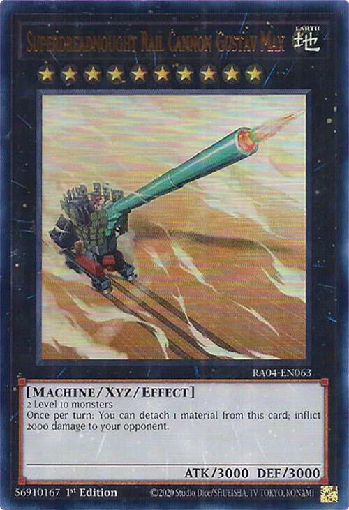 Superdreadnought Rail Cannon Gustav Max [RA04-EN063] Ultra Rare | GnG Games