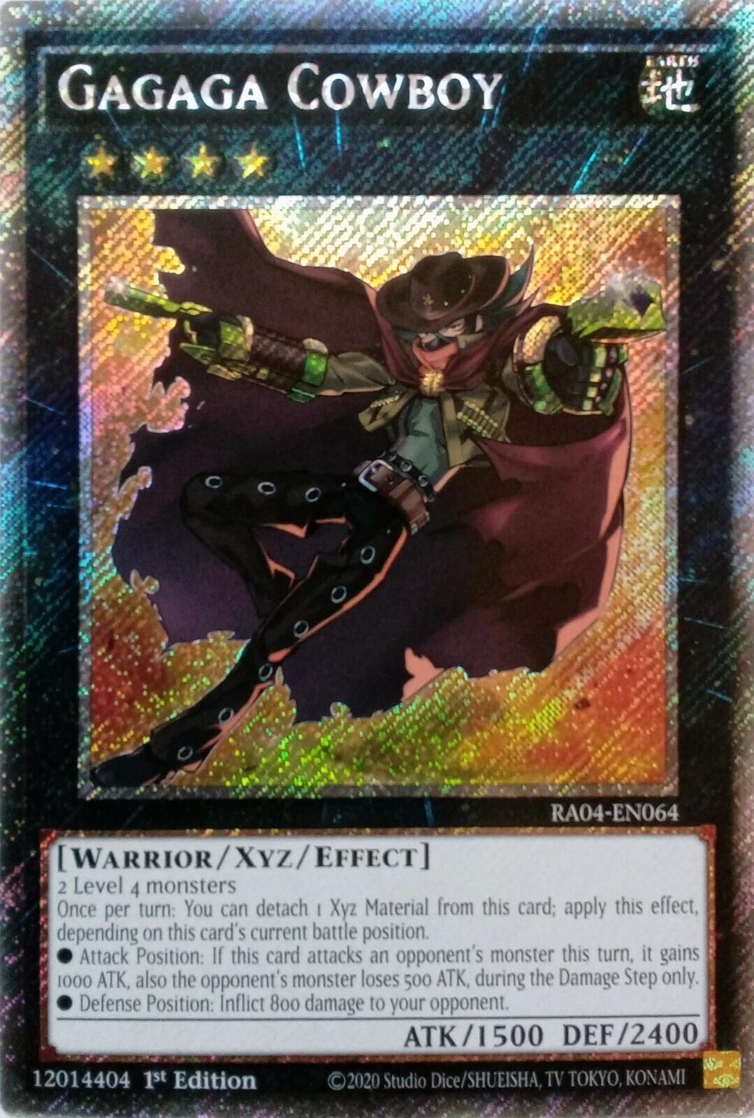 Gagaga Cowboy [RA04-EN064] Platinum Secret Rare | GnG Games