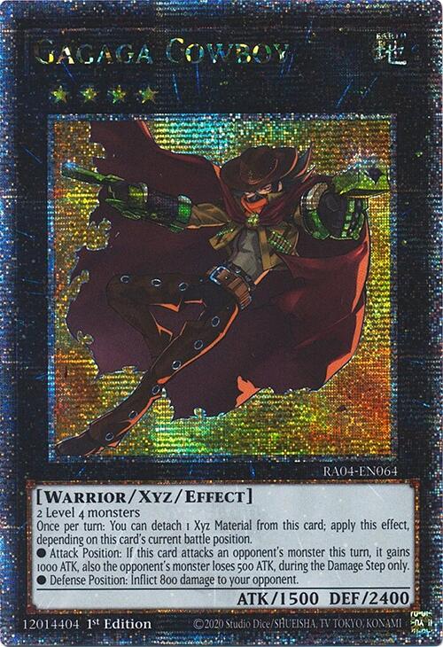 Gagaga Cowboy [RA04-EN064] Quarter Century Secret Rare | GnG Games