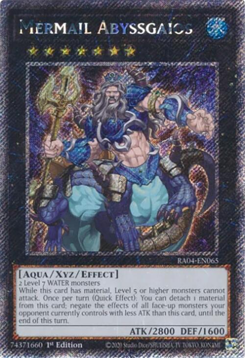 Mermail Abyssgaios [RA04-EN065] Platinum Secret Rare | GnG Games