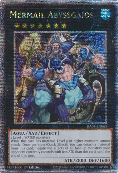 Mermail Abyssgaios [RA04-EN065] Quarter Century Secret Rare | GnG Games