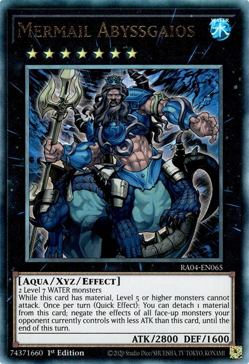 Mermail Abyssgaios [RA04-EN065] Prismatic Ultimate Rare | GnG Games