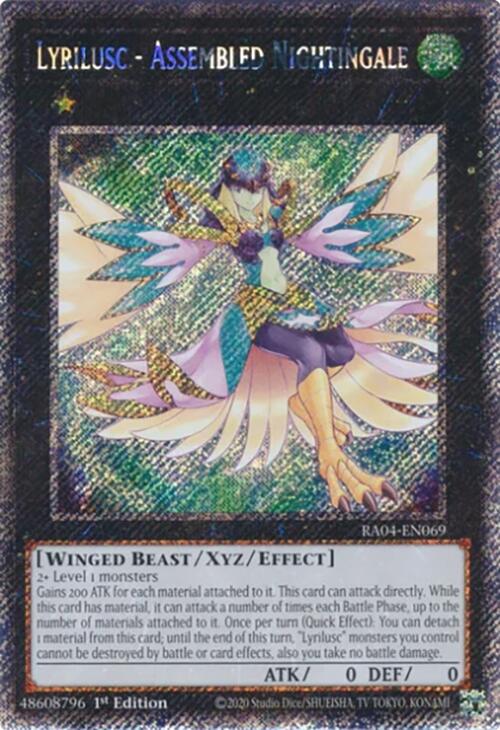 Lyrilusc - Assembled Nightingale [RA04-EN069] Platinum Secret Rare | GnG Games