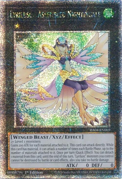 Lyrilusc - Assembled Nightingale [RA04-EN069] Quarter Century Secret Rare | GnG Games