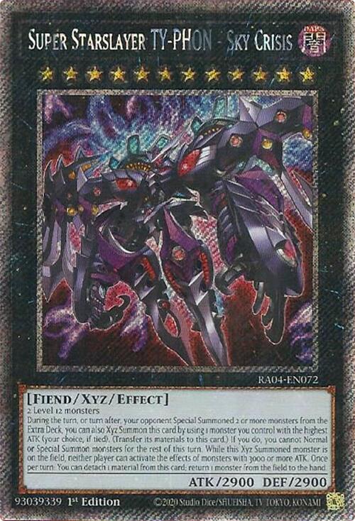 Super Starslayer TY-PHON - Sky Crisis [RA04-EN072] Platinum Secret Rare | GnG Games