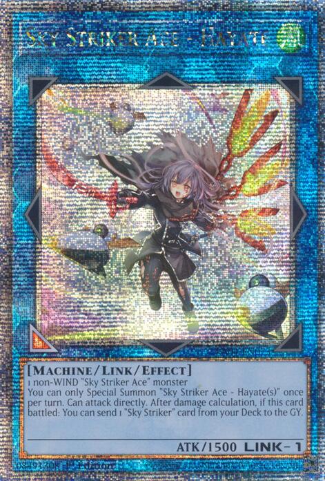 Sky Striker Ace - Hayate (New Art) [RA04-EN073] Quarter Century Secret Rare | GnG Games