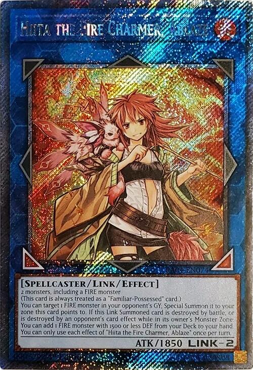 Hiita the Fire Charmer, Ablaze [RA04-EN074] Platinum Secret Rare | GnG Games