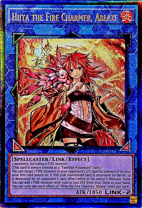 Hiita the Fire Charmer, Ablaze [RA04-EN074] Prismatic Ultimate Rare | GnG Games