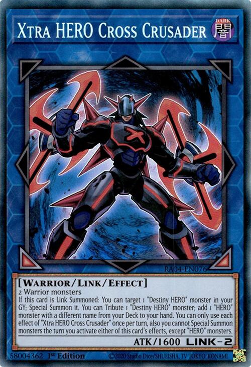 Xtra HERO Cross Crusader [RA04-EN076] Prismatic Collector's Rare | GnG Games
