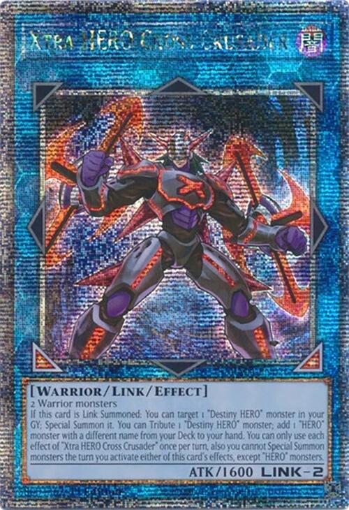 Xtra HERO Cross Crusader [RA04-EN076] Quarter Century Secret Rare | GnG Games