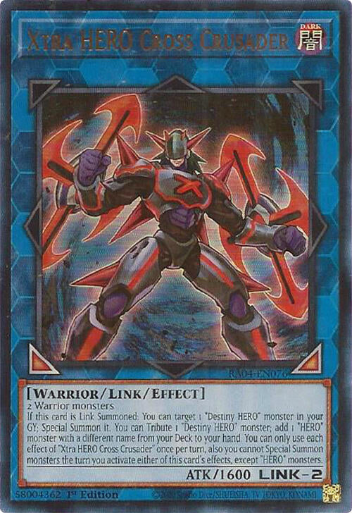 Xtra HERO Cross Crusader [RA04-EN076] Ultra Rare | GnG Games