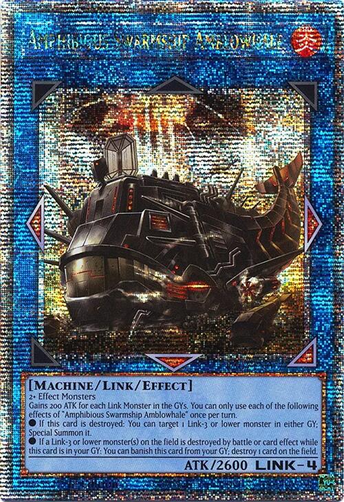 Amphibious Swarmship Amblowhale [RA04-EN077] Quarter Century Secret Rare | GnG Games