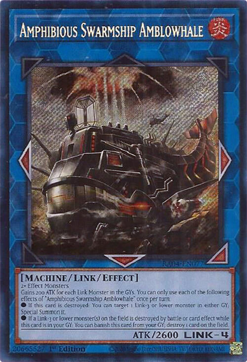 Amphibious Swarmship Amblowhale [RA04-EN077] Secret Rare | GnG Games