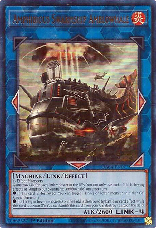 Amphibious Swarmship Amblowhale [RA04-EN077] Ultra Rare | GnG Games