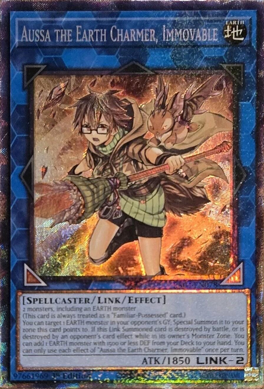Aussa the Earth Charmer, Immovable [RA04-EN078] Prismatic Collector's Rare | GnG Games
