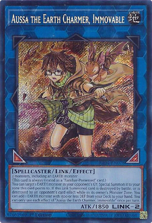 Aussa the Earth Charmer, Immovable [RA04-EN078] Secret Rare | GnG Games