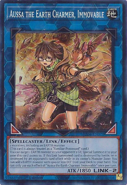 Aussa the Earth Charmer, Immovable [RA04-EN078] Super Rare | GnG Games