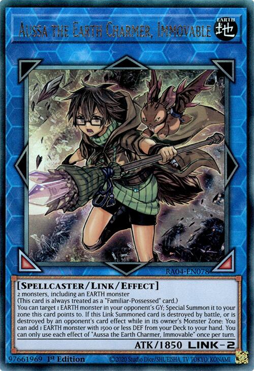 Aussa the Earth Charmer, Immovable [RA04-EN078] Prismatic Ultimate Rare | GnG Games