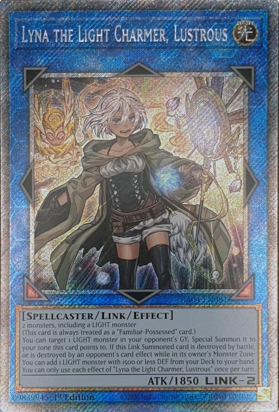 Lyna the Light Charmer, Lustrous [RA04-EN081] Platinum Secret Rare | GnG Games