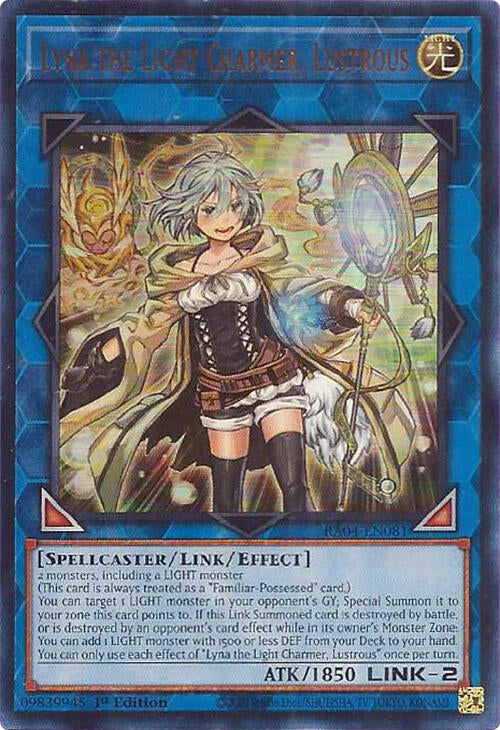 Lyna the Light Charmer, Lustrous [RA04-EN081] Ultra Rare | GnG Games