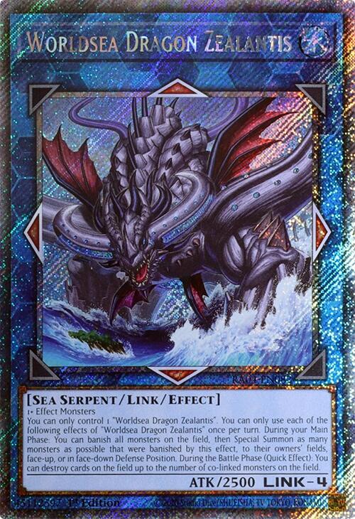 Worldsea Dragon Zealantis [RA04-EN082] Platinum Secret Rare | GnG Games