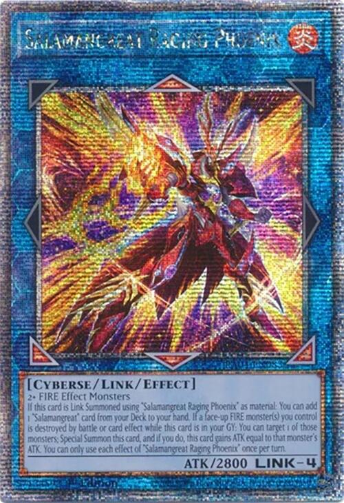 Salamangreat Raging Phoenix [RA04-EN083] Quarter Century Secret Rare | GnG Games