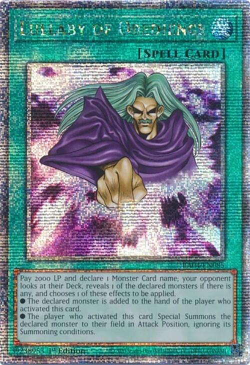 Lullaby of Obedience [RA04-EN085] Quarter Century Secret Rare | GnG Games