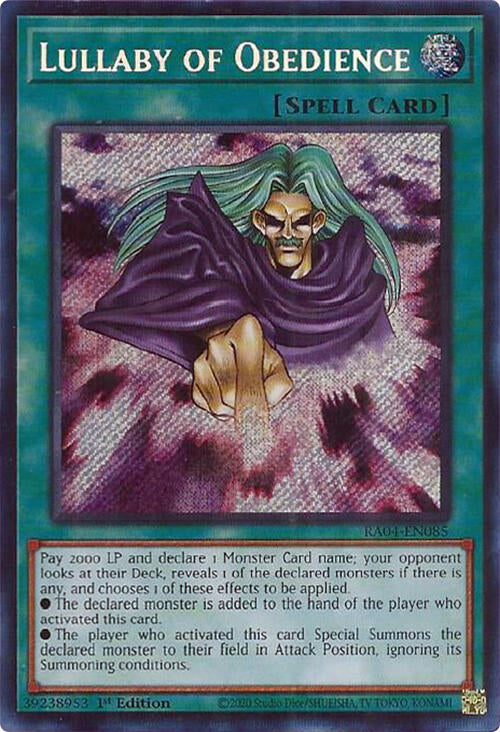Lullaby of Obedience [RA04-EN085] Secret Rare | GnG Games